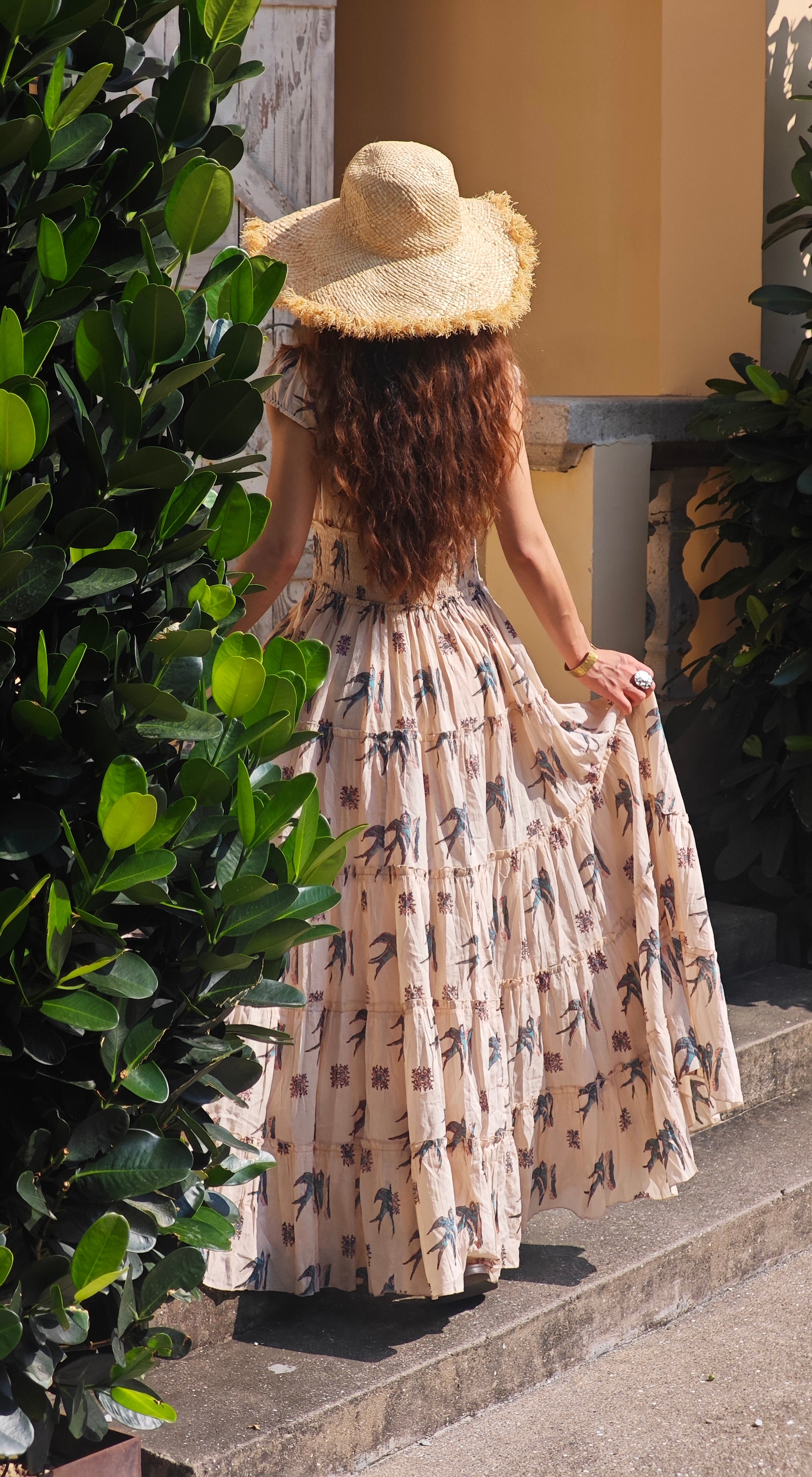 Skyward Swallow Maxi Dress