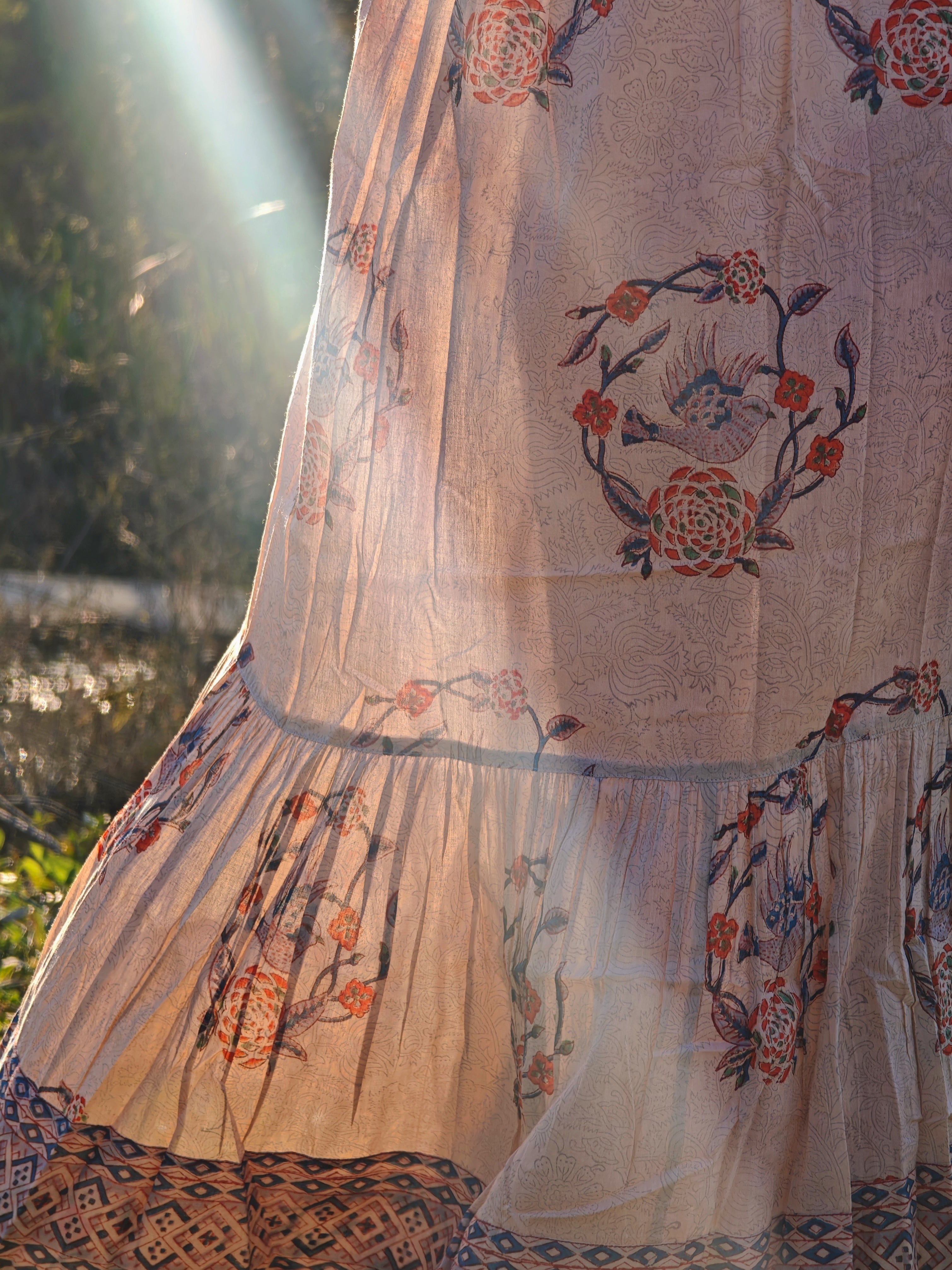 Bohemian Blossom Embroidered Maxi Dress