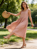Summer Elegies Sleeveless Midi Dress