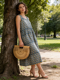 Summer Elegies Sleeveless Midi Dress
